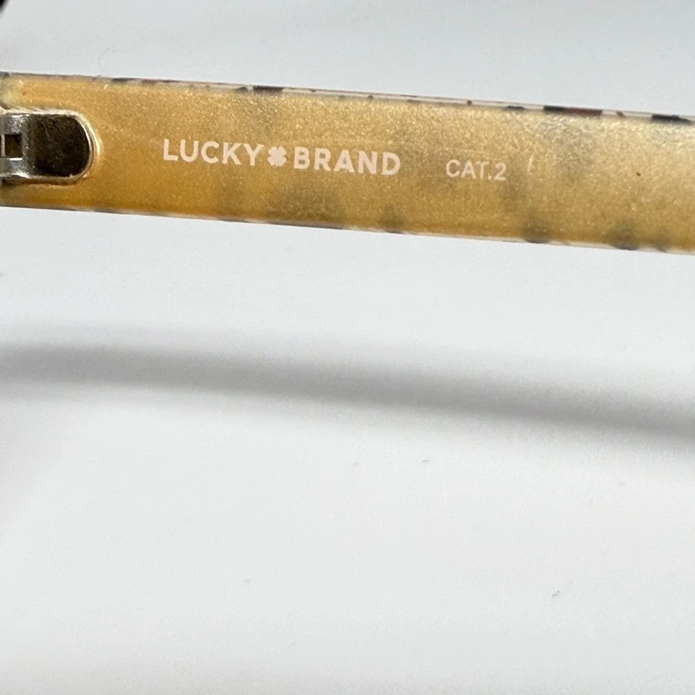 Lucky Brand‎ Cheetah D905 Cat Eye Sunglasses Brown Gradient Lens 59-14-142